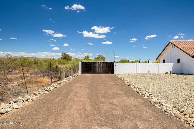35005 N Central Ave, Phoenix, AZ 85086 - view of asphalt driveway with a gate and a gated entry