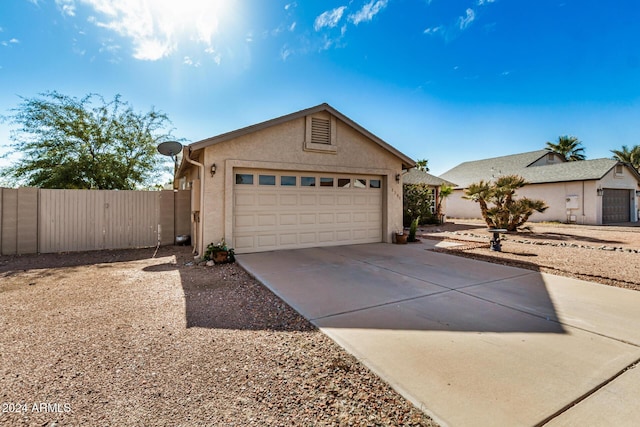 view of front facade featuring a garage