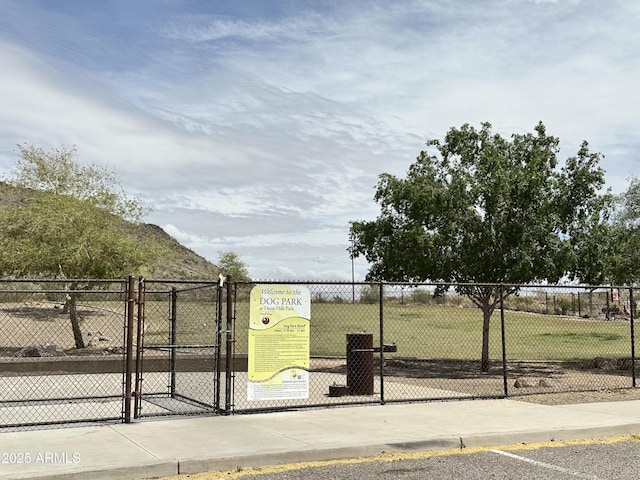 exterior space with fence
