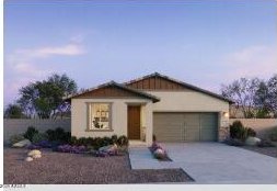 single story home featuring driveway and an attached garage