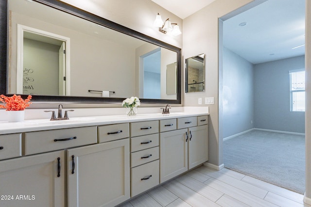 bathroom with vanity