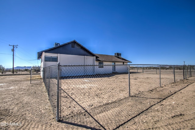 exterior space with fence