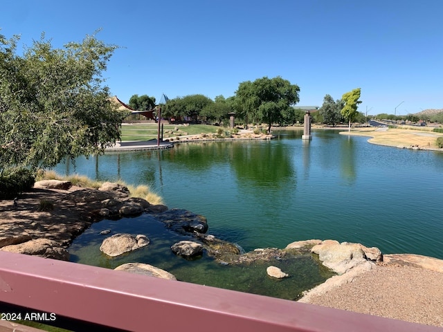 view of water feature