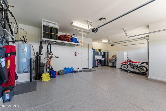 3326 Josey Wales Way, Wickenburg, AZ 85390 - garage with electric water heater and a garage door opener
