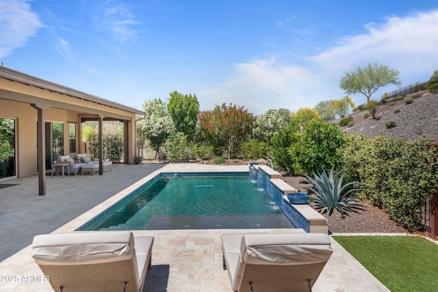 3326 Josey Wales Way, Wickenburg, AZ 85390 - swimming pool with outdoor lounge area and a patio area