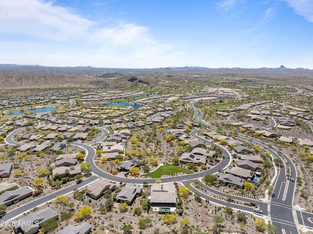 3326 Josey Wales Way, Wickenburg, AZ 85390 - aerial view of property's location featuring a water and mountain view and nearby suburban area