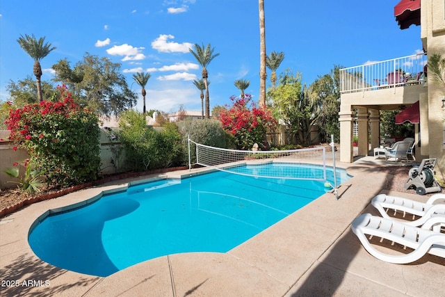 view of pool with a patio