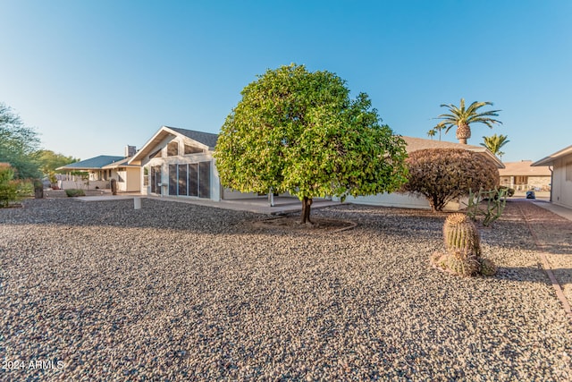 view of back of property