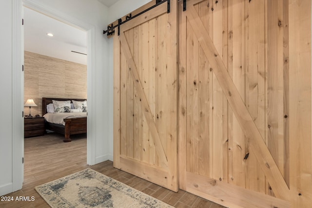 interior space featuring hardwood / wood-style flooring