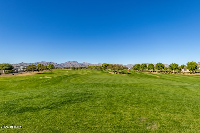 view of property's community featuring a mountain view