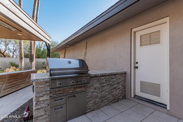 view of patio / terrace with area for grilling