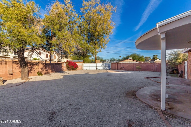 view of yard with a patio