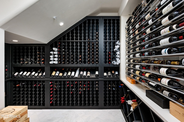 view of wine room