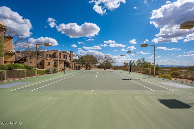 view of sport court