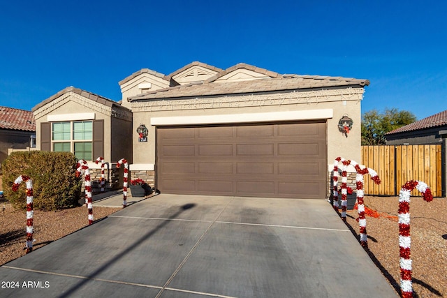 ranch-style house with a garage