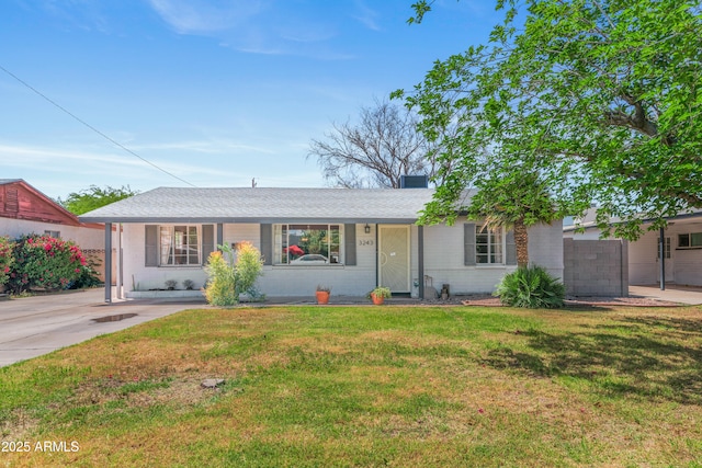 3243 E Sheridan St, Phoenix, AZ 85008 - ranch-style house with a front yard