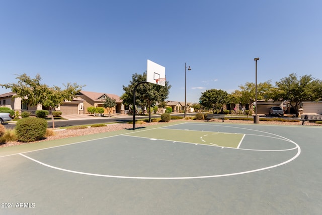 view of sport court