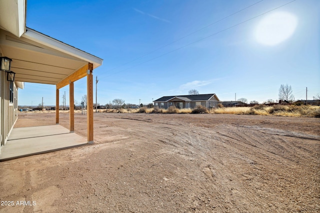 view of yard with a patio