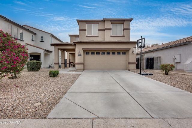 view of front of home featuring a garage