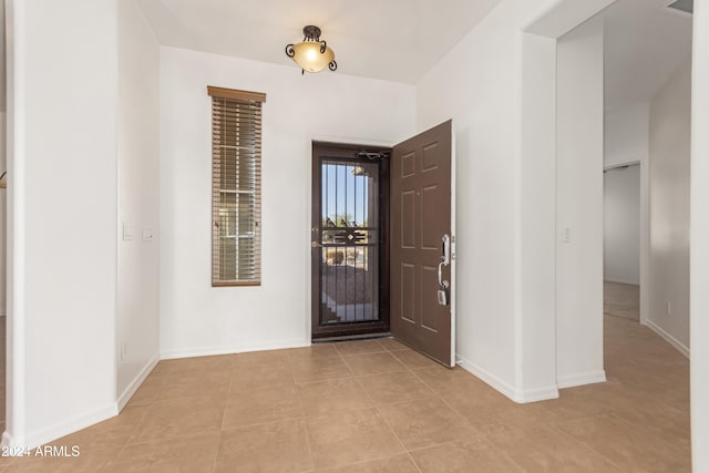 view of tiled entryway