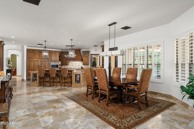 view of dining room