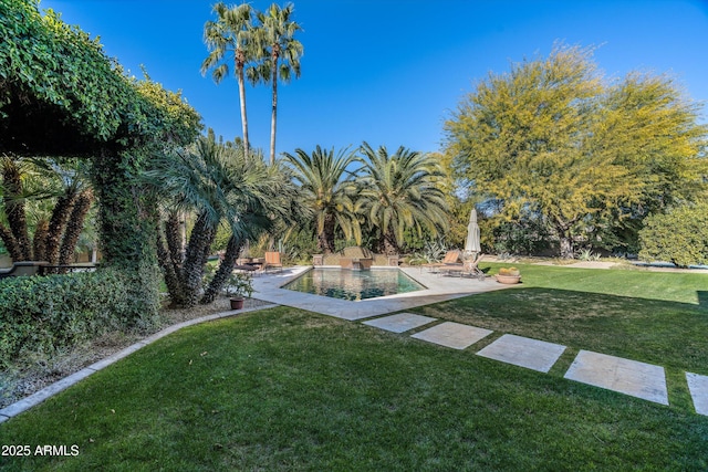 view of yard with a patio