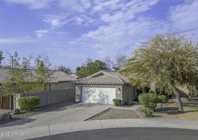 view of front of house featuring a garage