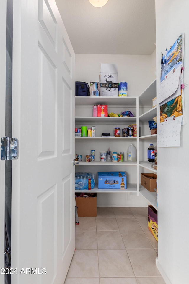 view of pantry