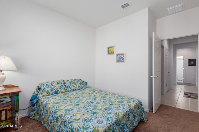 bedroom featuring carpet floors