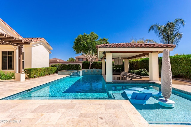 4332 S Oregon Ct, Chandler, AZ 85248 - view of swimming pool with a gazebo and a patio