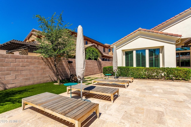 4332 S Oregon Ct, Chandler, AZ 85248 - fenced backyard featuring a patio