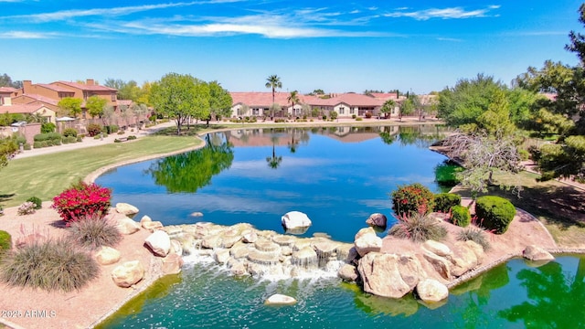 4332 S Oregon Ct, Chandler, AZ 85248 - view of swimming pool featuring a water view and a residential view