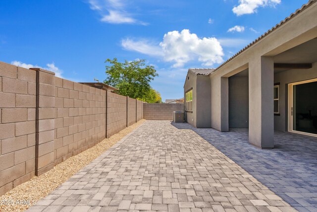 view of patio / terrace featuring a fenced backyard