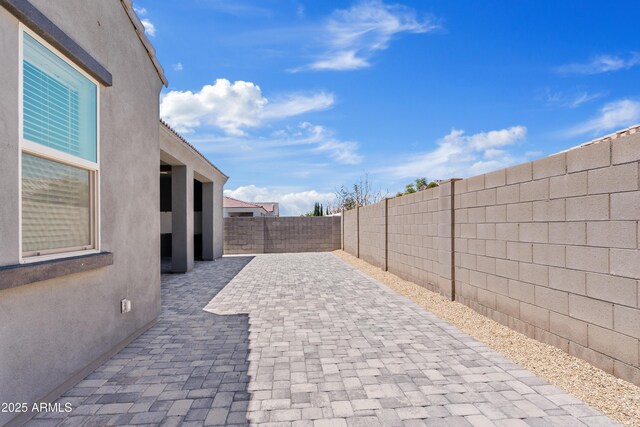 view of patio / terrace featuring a fenced backyard