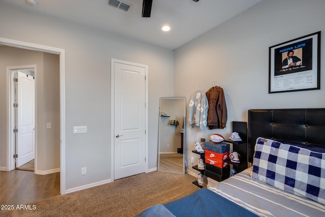 9723 W Patrick Ln, Peoria, AZ 85383 - bedroom featuring baseboards, carpet flooring, and recessed lighting