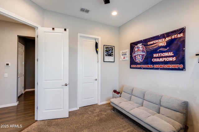 9723 W Patrick Ln, Peoria, AZ 85383 - living area featuring baseboards, recessed lighting, and wood finished floors