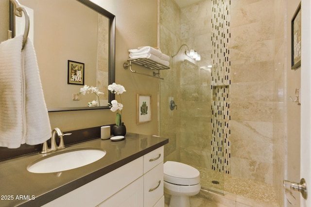 7122 W Ivanhoe St, Chandler, AZ 85226 - bathroom with toilet, walk in shower, and vanity