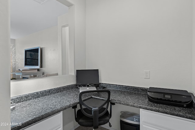 office with built in desk