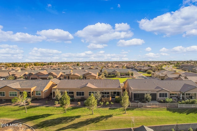 birds eye view of property featuring a residential view