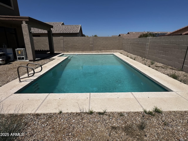 10489 S 182nd Dr, Goodyear, AZ 85338 - view of pool with a fenced backyard, a fenced in pool, and a patio area