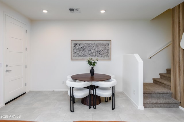 651 N Ironwood Rd Unit 9-12, Apache Junction, AZ 85119 - dining room with stairway and recessed lighting