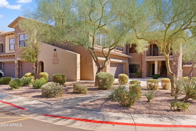 view of front of home featuring a garage