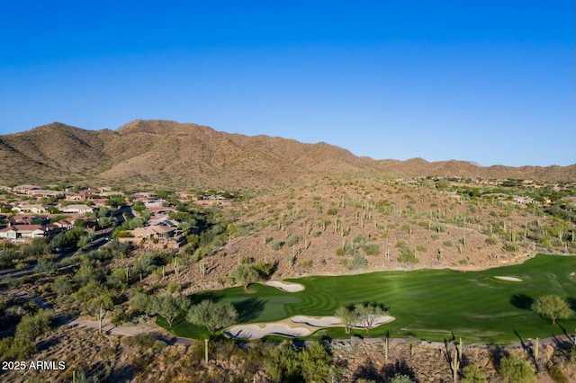 mountain view with golf course view