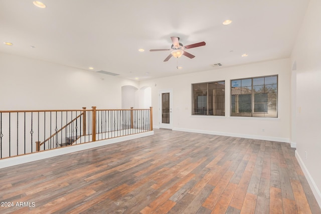 5713 W Rowel Rd, Phoenix, AZ 85083 - empty room with wood-type flooring and ceiling fan