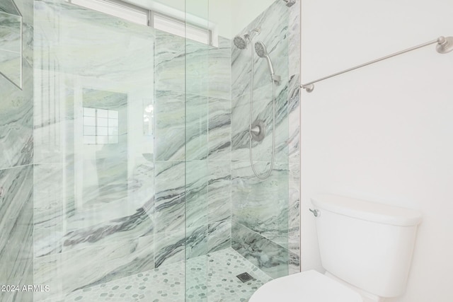 5713 W Rowel Rd, Phoenix, AZ 85083 - bathroom with a tile shower and toilet