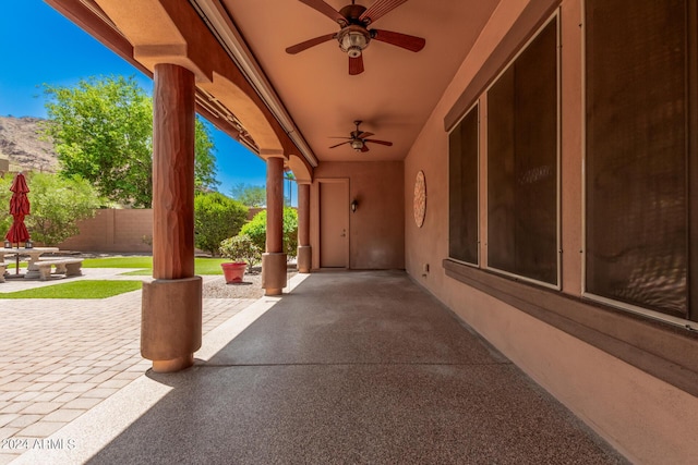 5713 W Rowel Rd, Phoenix, AZ 85083 - view of patio featuring ceiling fan