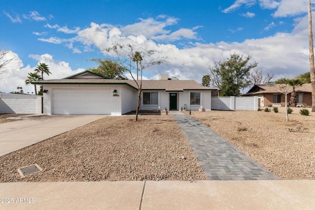 ranch-style house with a garage