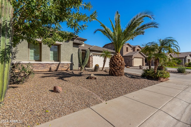 view of front of house featuring a garage