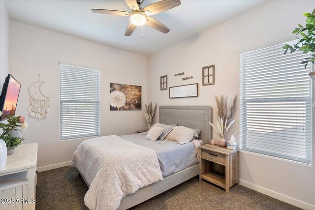 18577 W Coolidge St, Goodyear, AZ 85395 - bedroom featuring carpet, baseboards, and a ceiling fan