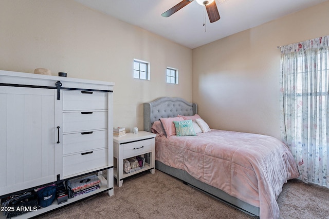 13318 W Indianola Ave, Litchfield Park, AZ 85340 - bedroom featuring light carpet and ceiling fan
